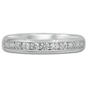 *SOLD* Channel-Set Diamond Anniversary Band in 14K White Gold 1/2 ct. tw.